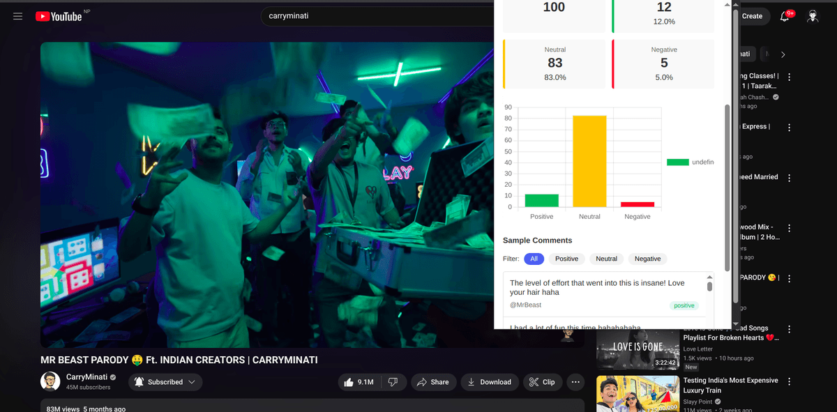 YouTube Comment Analyzer